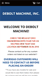 Mobile Screenshot of deboltmachine.com